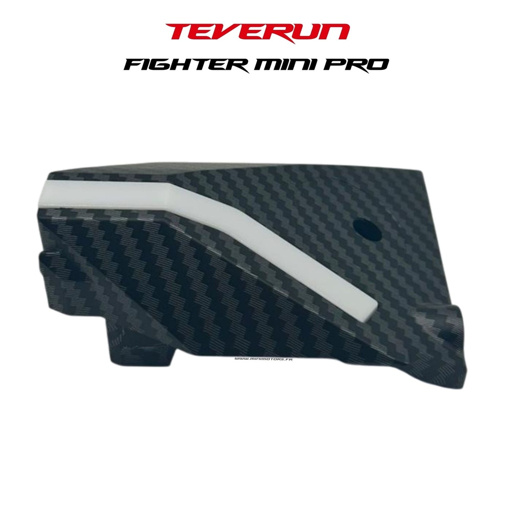 TEVERUN FIGHTER MINI PRO 2025 | CACHE PROTECTION LED DECK AV GAUCHE / AR DROIT EFFET CARBONE