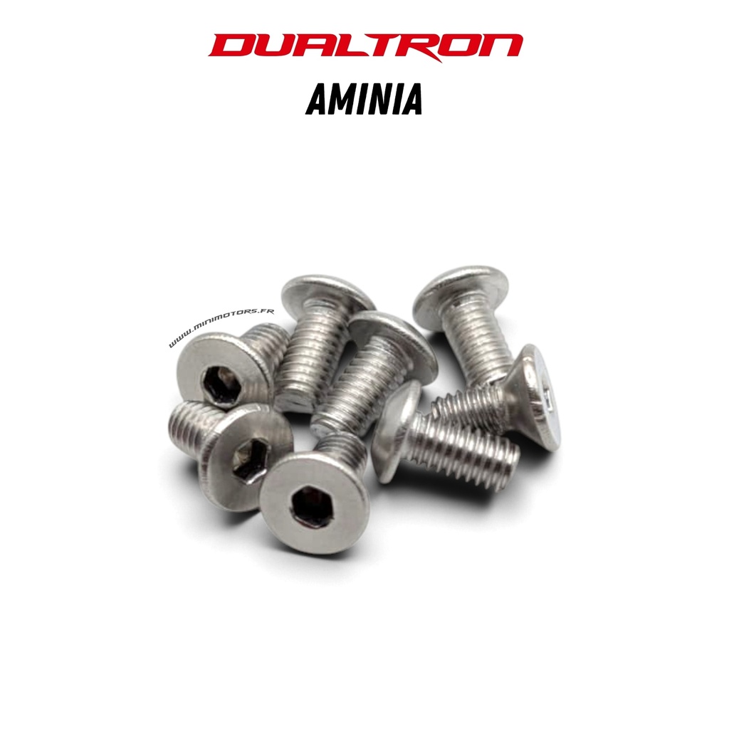 DUALTRON AMINIA | VIS CONIQUE M4X8 CACHE CONTRÔLEUR (4 PLATES+ 4 RONDES)