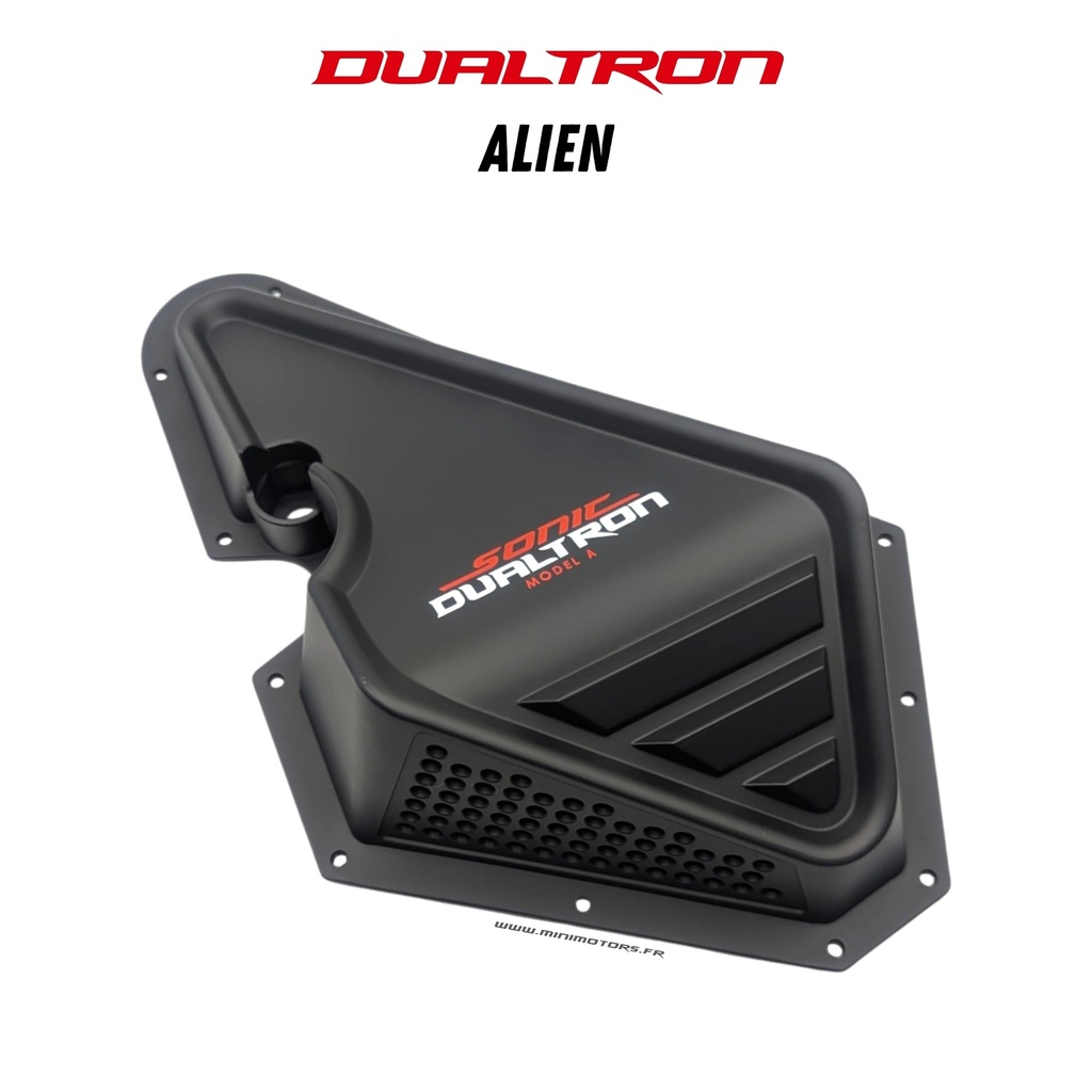 DUALTRON ALIEN | CACHE GAUCHE BOITIER COLONNE DE DIRECTION (NOIR)