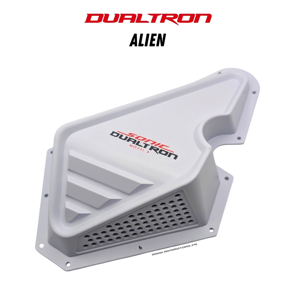 DUALTRON ALIEN | CACHE DROIT BOITIER COLONNE DE DIRECTION (BLANC)