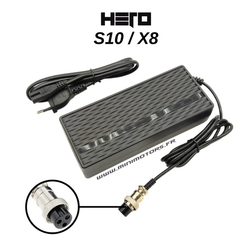 [HEROE0026] HERO S10 & X8 | CHARGEUR 52V (58.8V 2A) V1