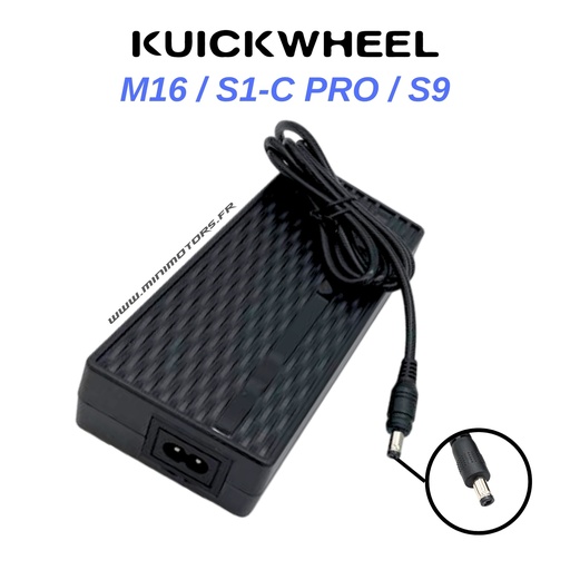 [KCK0126] KUICKWHEEL S1-C PRO & M16 & S9 | CHARGEUR RAPIDE 36V (42V 3A)